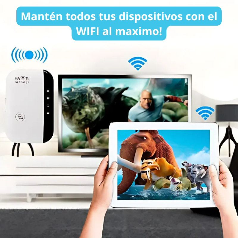 🛜Repetidor WiFi de Alta Potencia + Manual de Instalación Fácil