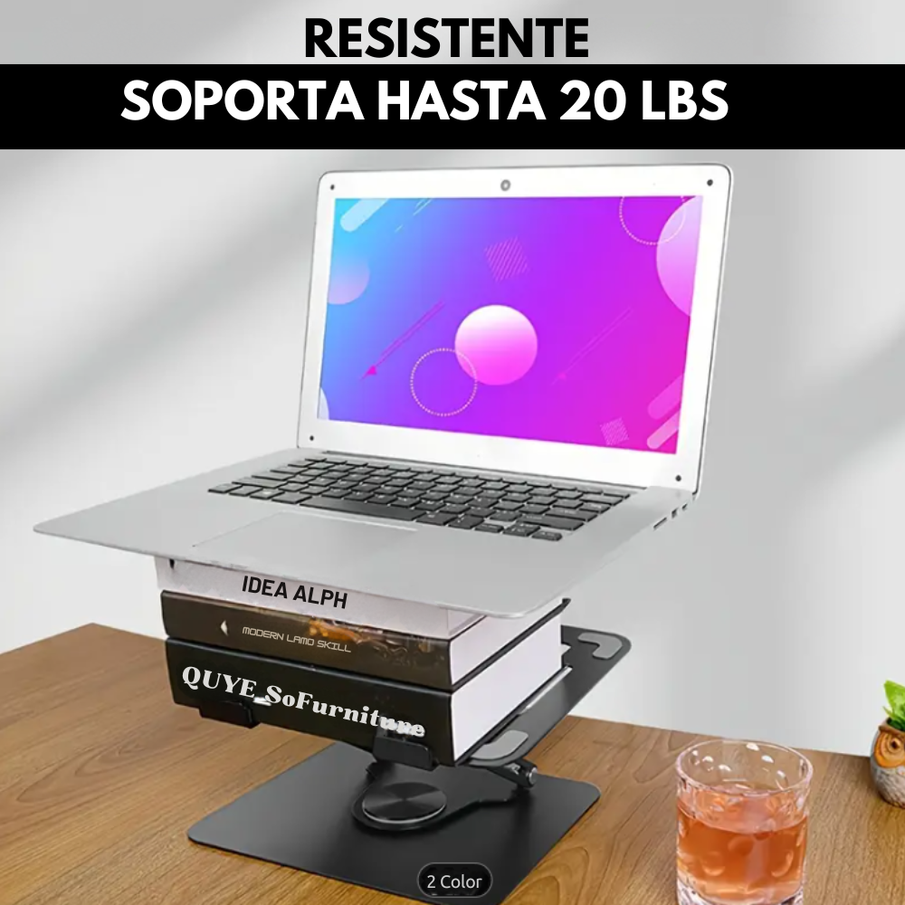 💻Holder Giratorio Metálico McBook/Todo Tipo De Portátil + Soporte Celular