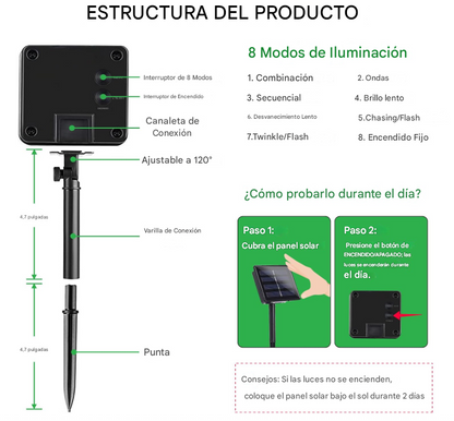 LUCES SOLARES NAVIDEÑAS