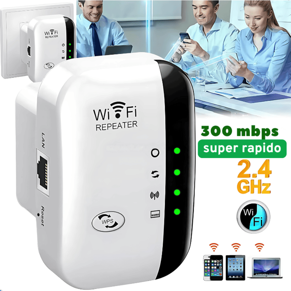 🛜Repetidor WiFi de Alta Potencia + Manual de Instalación Fácil